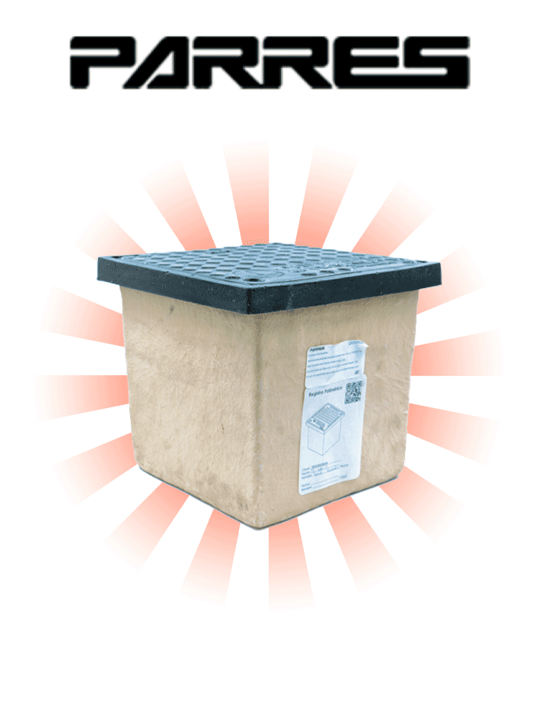 Registro polimérico PARRES RSPG30X30X30 serie POWER GROUND 30X30X30 / SOBREPEDIDO / 30 amperios / 600V / Apto para exteriores