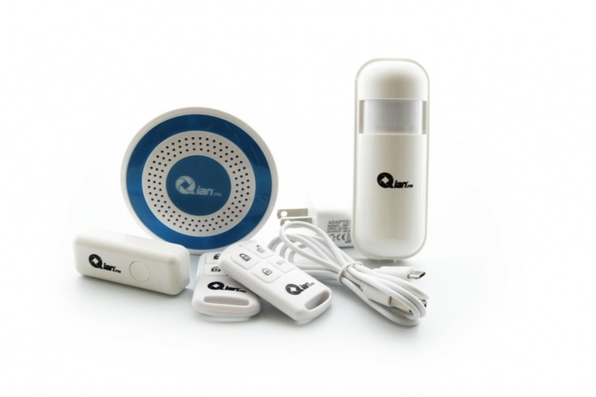 Sirena Qian Gaoyin PE-519/SS5100 Inalámbrica, con Sensor Movimiento PIR, para Puerta/Ventana, Alcance 100m