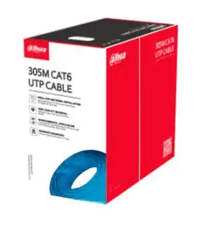 DAHUA 6un-c - bobina de cable utp cat 6 100% cobre/ color azul/ uso interior/ 305 metros/ ideal para redes y video/ certificado cpr eca/ estandares: q/dxj 067-2019,en50575-2014/ cumple con: iec 60332-1-2/ DH-PFM920I-6UN-C