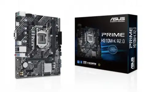 ASUS Tarjeta Madre PRIME H510M-K 2.0, 2x DDR4 3200MHz, HDMI, USB 3.2