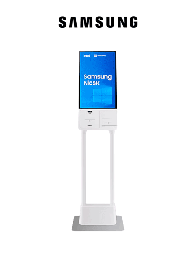 SAMSUNG Kiosko Interactivo 24" 250 Nits, Touch, Windows, Base y Pedestal