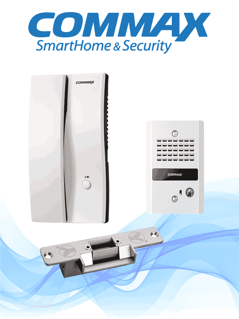 Interfon Commax Paquete DP2G Audioportero Contrachapa Eléctrica