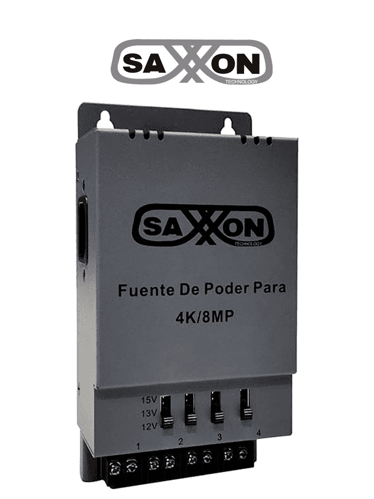 Fuente de Poder SAXXON ENERGIA PSU1205A-4K - 4 Canales/ Ajuste 12V 13V 15V/ 5A por Canal