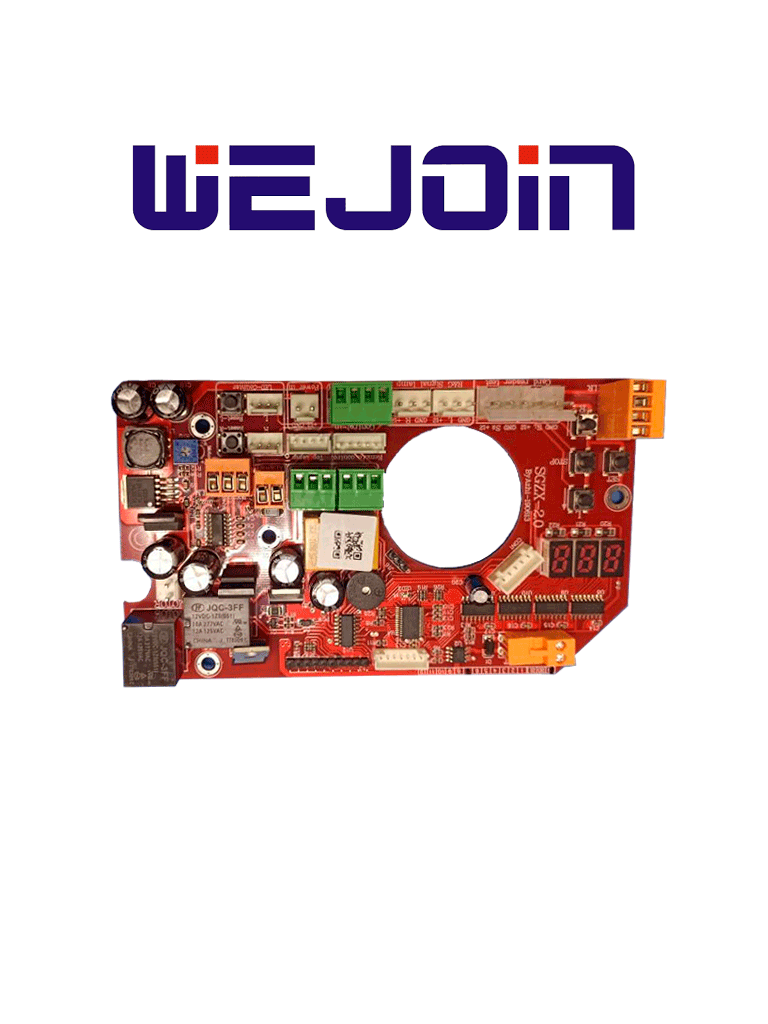 Panel de Control para Torniquete con Servo Motor, Modelos WJTS212/WJTS213, Wejoin WJTSB02, Compatible con Servidor TCP/IP, 12V