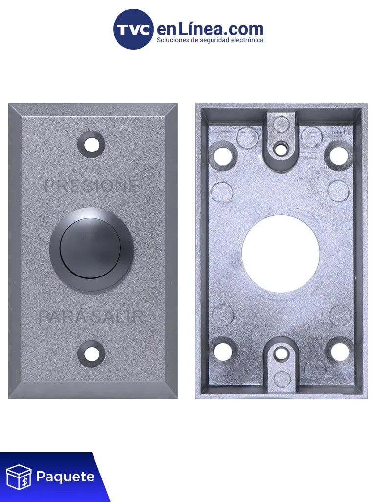 Botón de Salida Mecánico YLI KITABK800AMBB800AM, Caja Metálica, Instalación Segura
