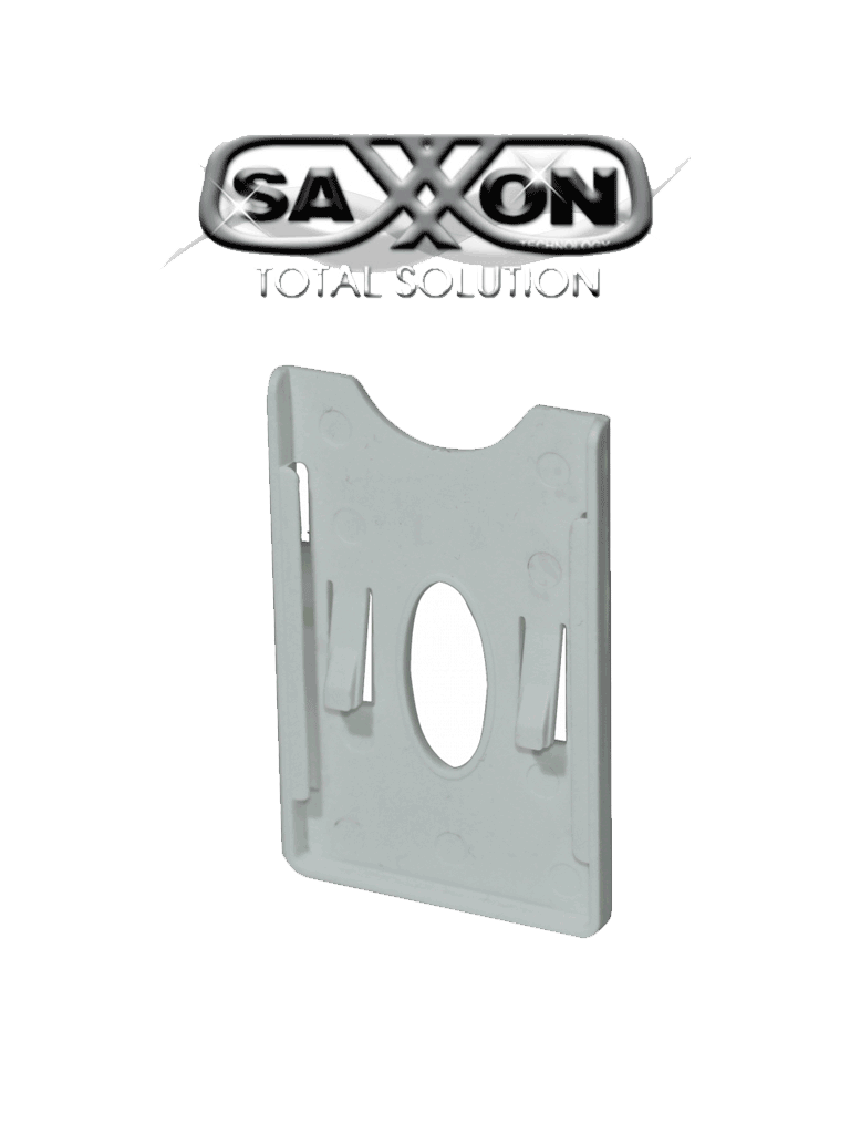 Porta Tarjeta de Plástico SAXXON ASRCH con Adhesivo 3M / PVC / Tarjetas o TAG / Compatible