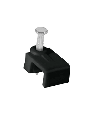 Grapa cuadrada de pared 5mm/Altura 6mm/Negro/Bolsa 100 piezas - TCE LMG-NCC-5mm-BKQ100