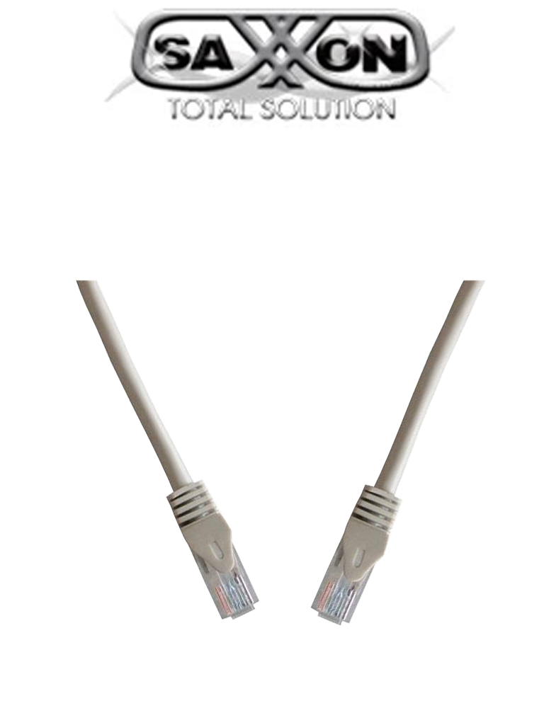Cable patch cord UTP SAXXON P63UG, 3 Metros, CAT 6, Color gris