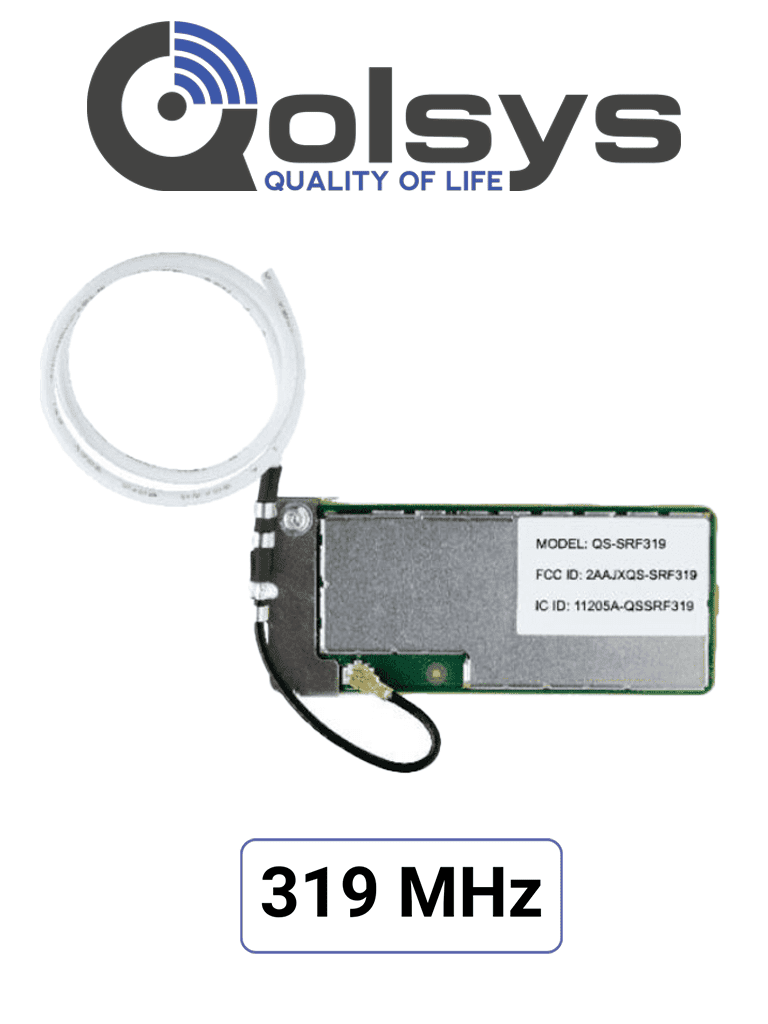 Tarjeta Qolsys IQCard 319 MHz - Actualización para paneles IQ Panel de 4ta gen, Sensores 319MHz