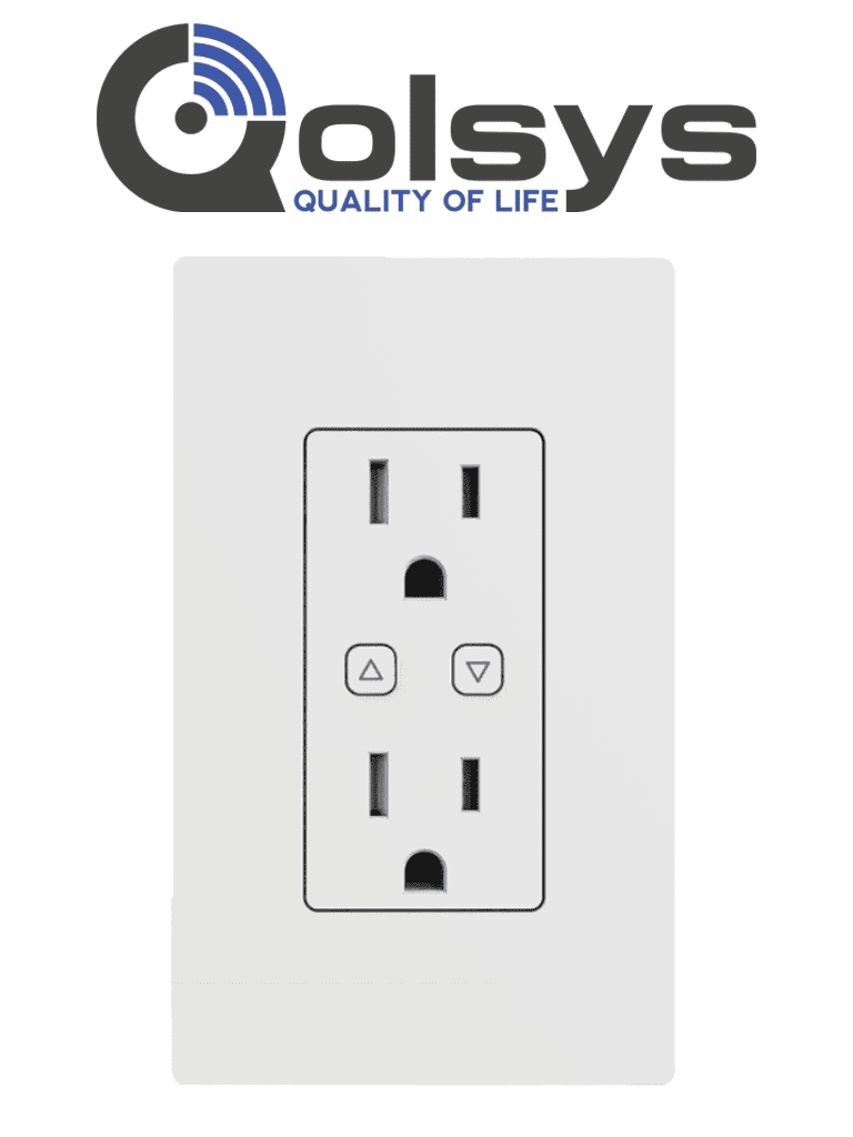Enchufe Inteligente QOLSYS con Control de Energía - WiFi 2.4GHz, 10A, Monitoreo Consumo