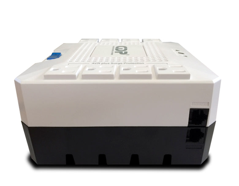 R-AVR1808 - CDP R-AVR1808 1800VA/1000W AVR, 8 Salidas, 175 Julios, Proteccion RJ45, 120 Vac Regulador de Voltaje 120 V 50/60 Hz 12 A 120 V
