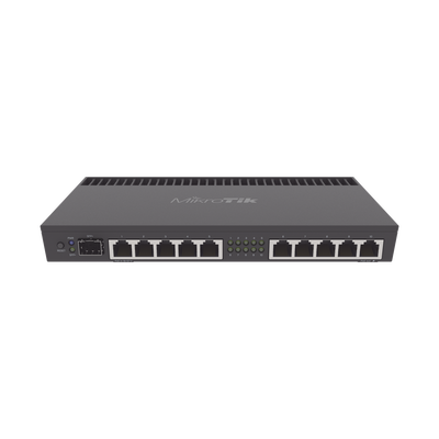 RB4011iGS+RM, Ruteador 10xGEth, 1xSFP+ 10G, 4 núcleos 1.4Ghz 1GB RAM