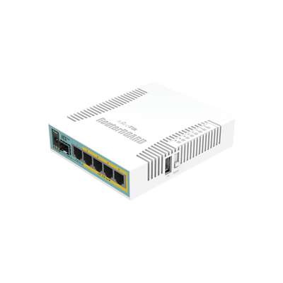 RB960PGS, ''hEX PoE'' 128MB RAM 5 Eth Gb SFP PoE