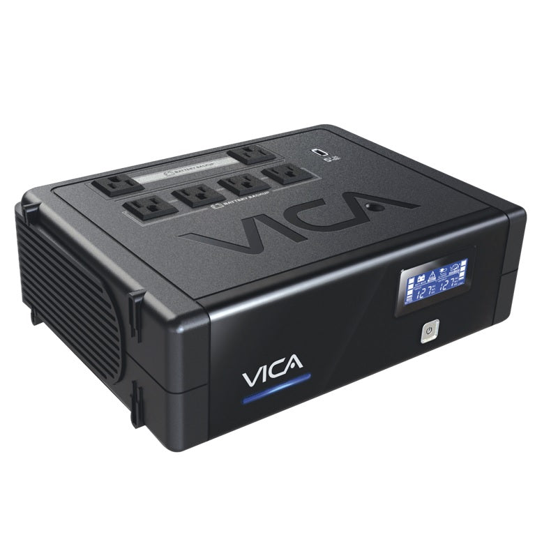 NO BREAK UPSVICA 900VA/500W 6TOMAS, 1 PUERT USB, PANTALLA LCD, PROTECCIÓN SOBRETENSIÓN