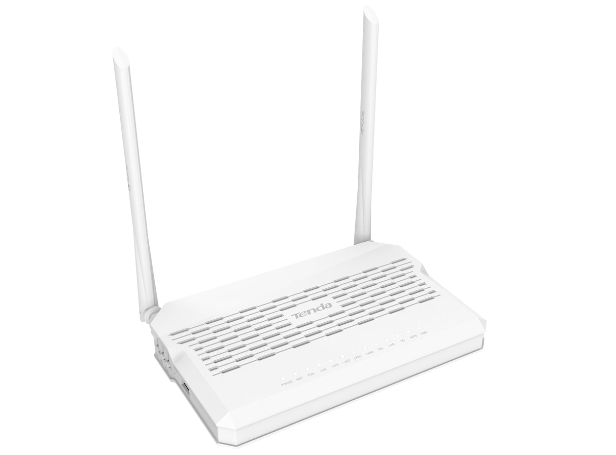 ONT GPON de doble banda TENDA AC1200 con Wi-Fi, 1 puerto LAN, 1 puerto POTS