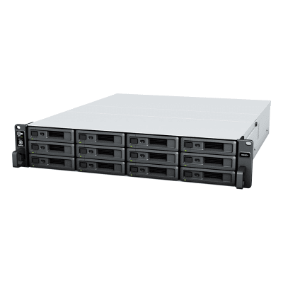 Synology RackStation RS2423+ servidor NAS o de almacenamiento Bastidor (2U) Ryzen Embedded V1780B 8 GB DDR4 0 TB DiskStation Manager Negro, Gris