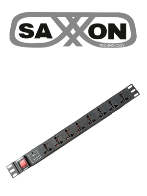 8 contactos individuales, 15 amp, 120v, 1ur, protección contra rayos Barra SXPDU-8P16A