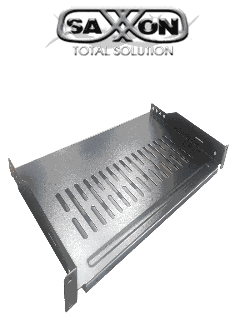 Charola ventilada para gabinete y rack 19" x 25.4 cm, 1 UR, hasta 10 KG de capacidad