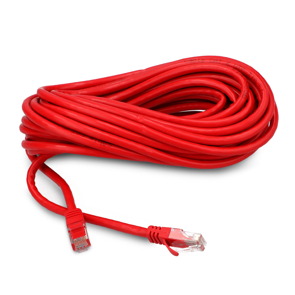 SBE TECH Cable De Red Cat 5E 3M, Inyectado, Rojo, 1000 Mbps, PoE