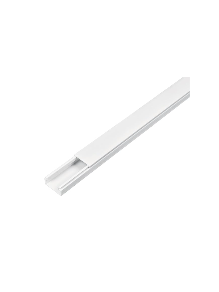 Canaleta PVC SBE-1221, 1.2x2.1 cm, 2m de Largo