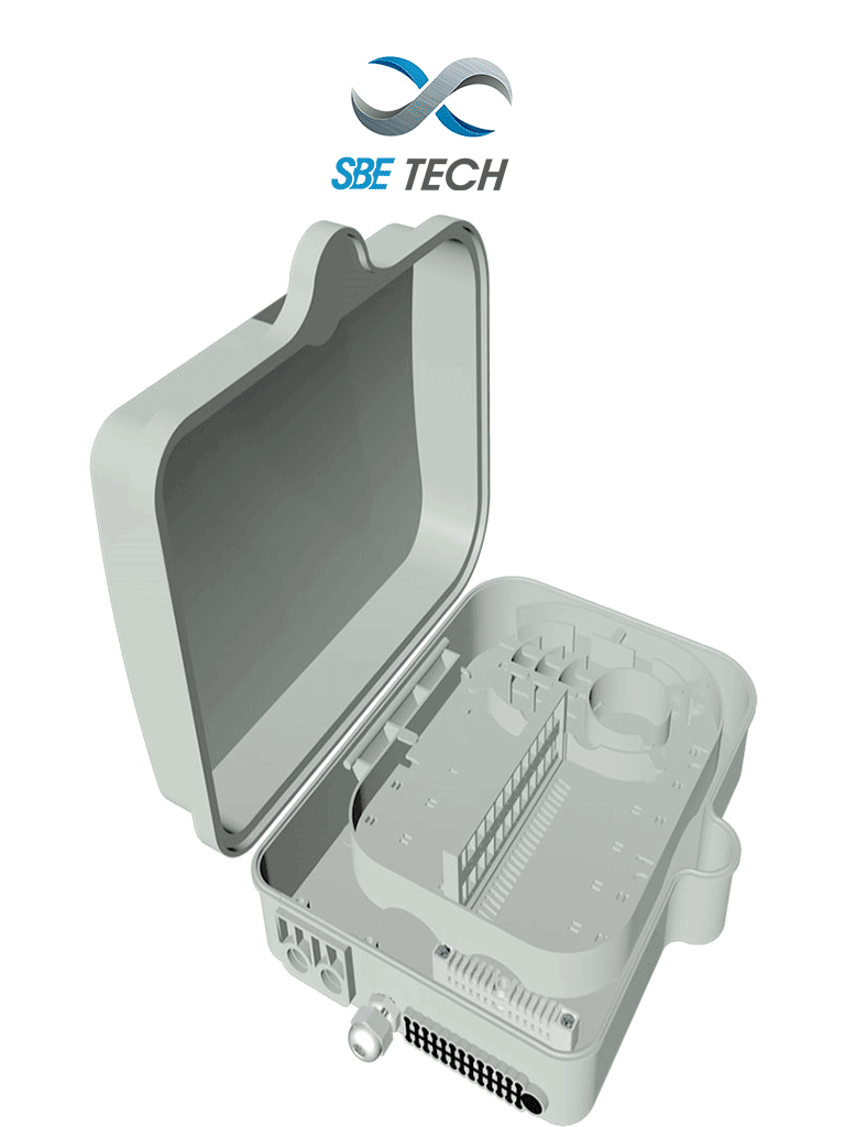 Caja de Distribución para FTTx Exterior 2x24, IP65 - SBE-CDEXTFTTX2X24NL