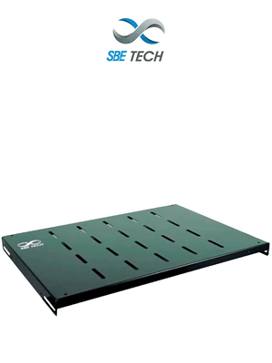 Charola Fija Ventilada 1UR para Gabinete 60cm Profundidad x 19" (48.26cm) - SBE-CF1915V