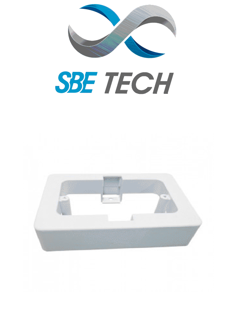 SBE TECH Caja Universal PVC SBE-CUNIV, 2X4, Fácil Instalación, Limpieza Rápida