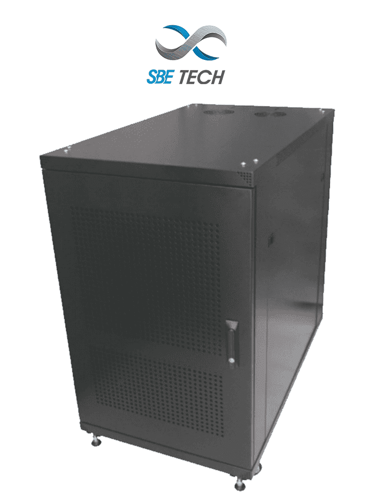 Gabinete de piso de 19", 20 UR, puerta ventilada, 60x50x100 cm - SBETECH GNL20URV600PC