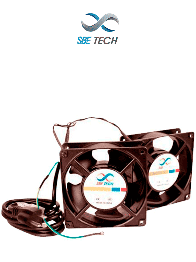 Extractor de Gabinete SBETECH J2VENTN127V, 4 1/2", 220V, Par de Extractores