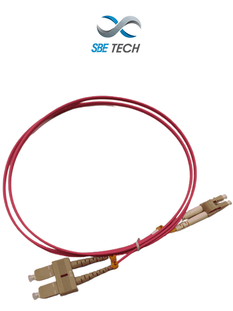 Cable Jumper LC-SC OM4 Duplex Multimodo 50/125, 1 Metro