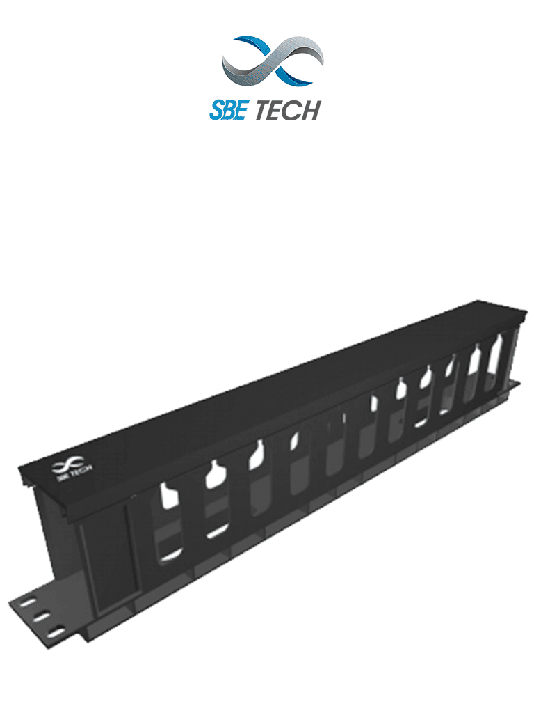 SBETECH SBE-OH1UR - Organizador de cable horizontal 1UR #MARSBE
