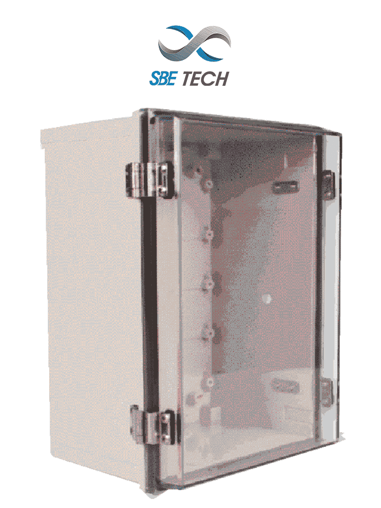 SBE TECH Gabinete Plástico Exterior SBE-TR15015090, 150x150x90 mm, Cubierta Transparente