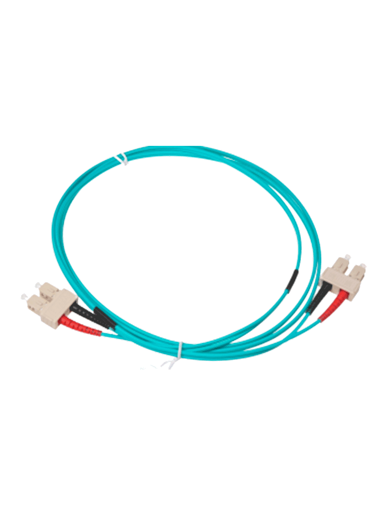 Cable de Fibra Óptica SC-SC Multimodo OM4 Duplex 50/125, 1m, 2mm, UPC