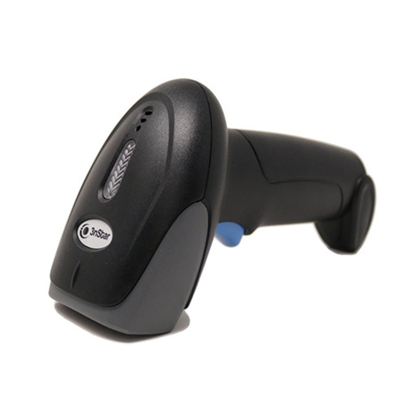 Lector de Códigos 3nstar 1D Laser Alámbrico USB c/Base 100 Lect x Seg 1Yr