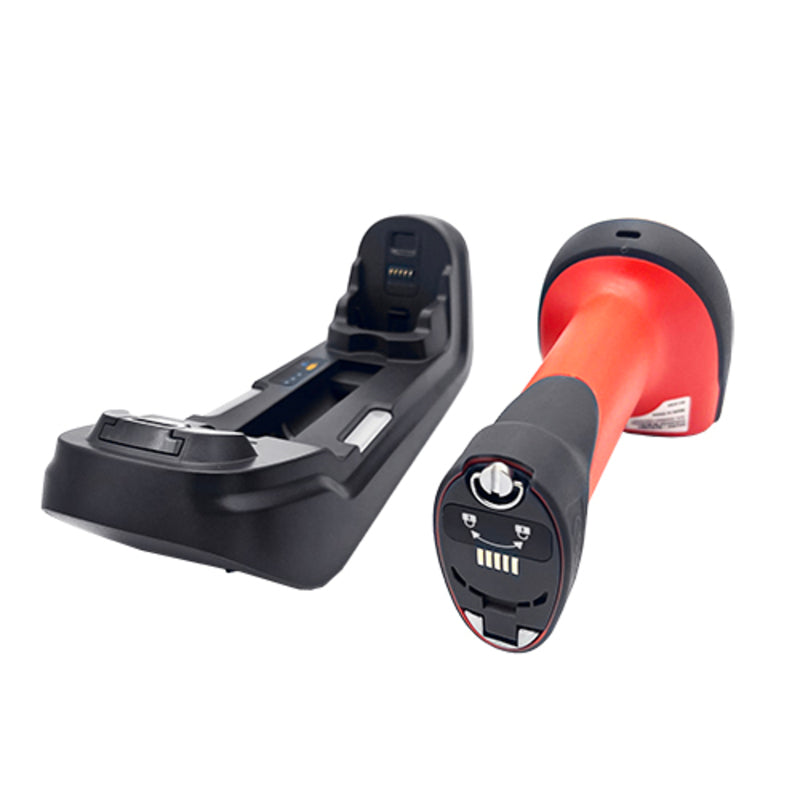 Lector de códigos 3nStar 1D/2D LED inalámbrico BT con base, 60 fps, IP67