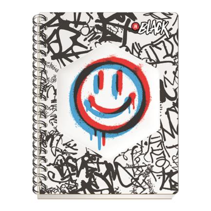 Cuaderno Profesional Scribe Inblack 200 Hojas, Espiral Doble, Rayado 6mm