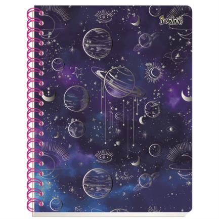 Cuaderno Scribe Incolors 100 Hojas Rayado 70g, Espiral Doble, 23x30cm