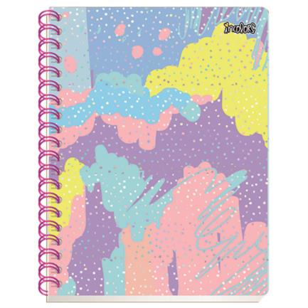 Cuaderno Scribe Incolors 100 Hojas Rayado 70g, Espiral Doble, 23x30cm