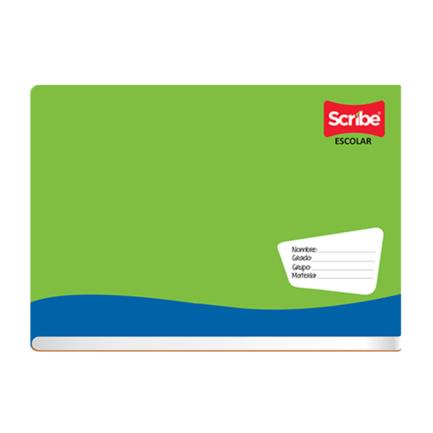 Cuaderno Escolar Italiano Grapado Scribe C5, Cuadro Chico, 100 Hojas, 80g/M2