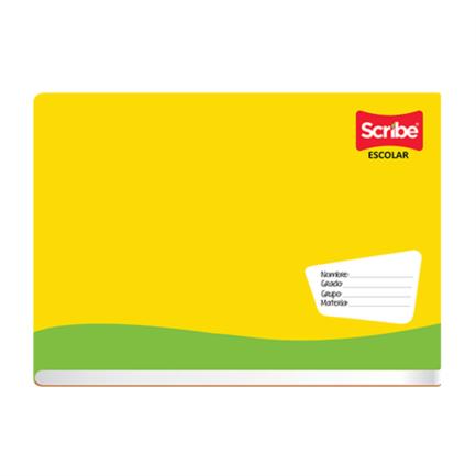 Cuaderno Escolar Italiano Grapado Scribe C5, Cuadro Chico, 100 Hojas, 80g/M2