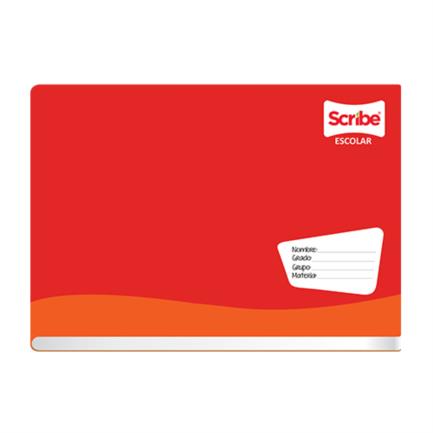 Cuaderno Escolar Italiano Grapado Scribe C5, Cuadro Chico, 100 Hojas, 80g/M2