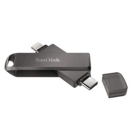Memoria USB SanDisk iXpand Flash Drive Luxe 64GB USB-C 3.1 Gen 1 Negro, Compatible con iPhone y iPad
