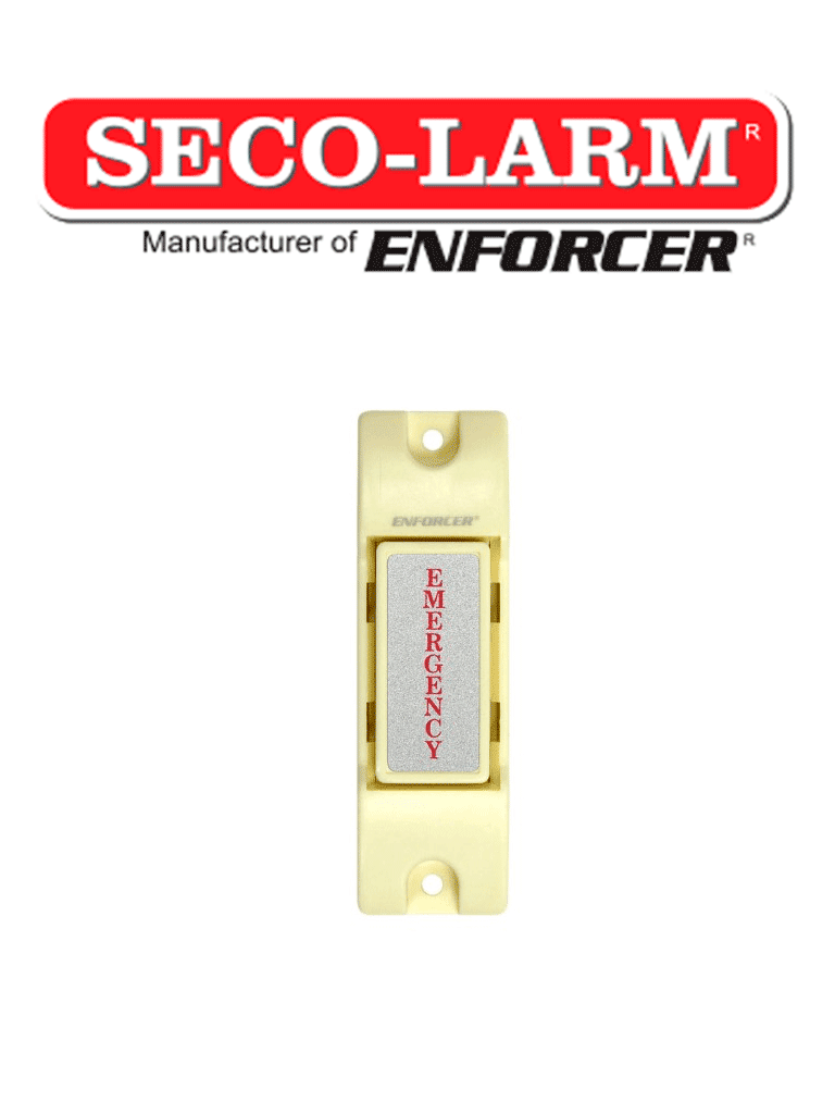 Botón de emergencia Seco-Larm SS075CQ, N.O. / N.C., Resistente al Agua IP67