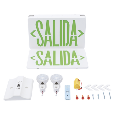 SFKDC860 - Sfire Letrero de Emergencia LED / Dual Salida y Luz de Emergencia / Montaje Universal