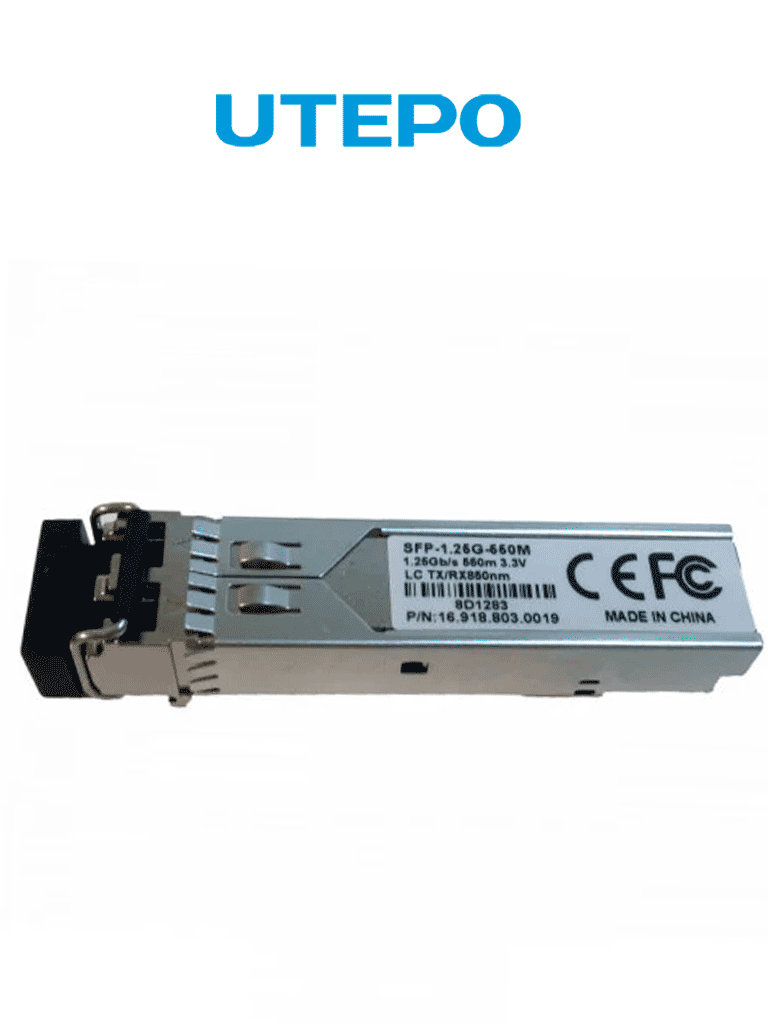 Transceptor UTEPO SFP125G550M LC Multimodo 1250Mbps 550m