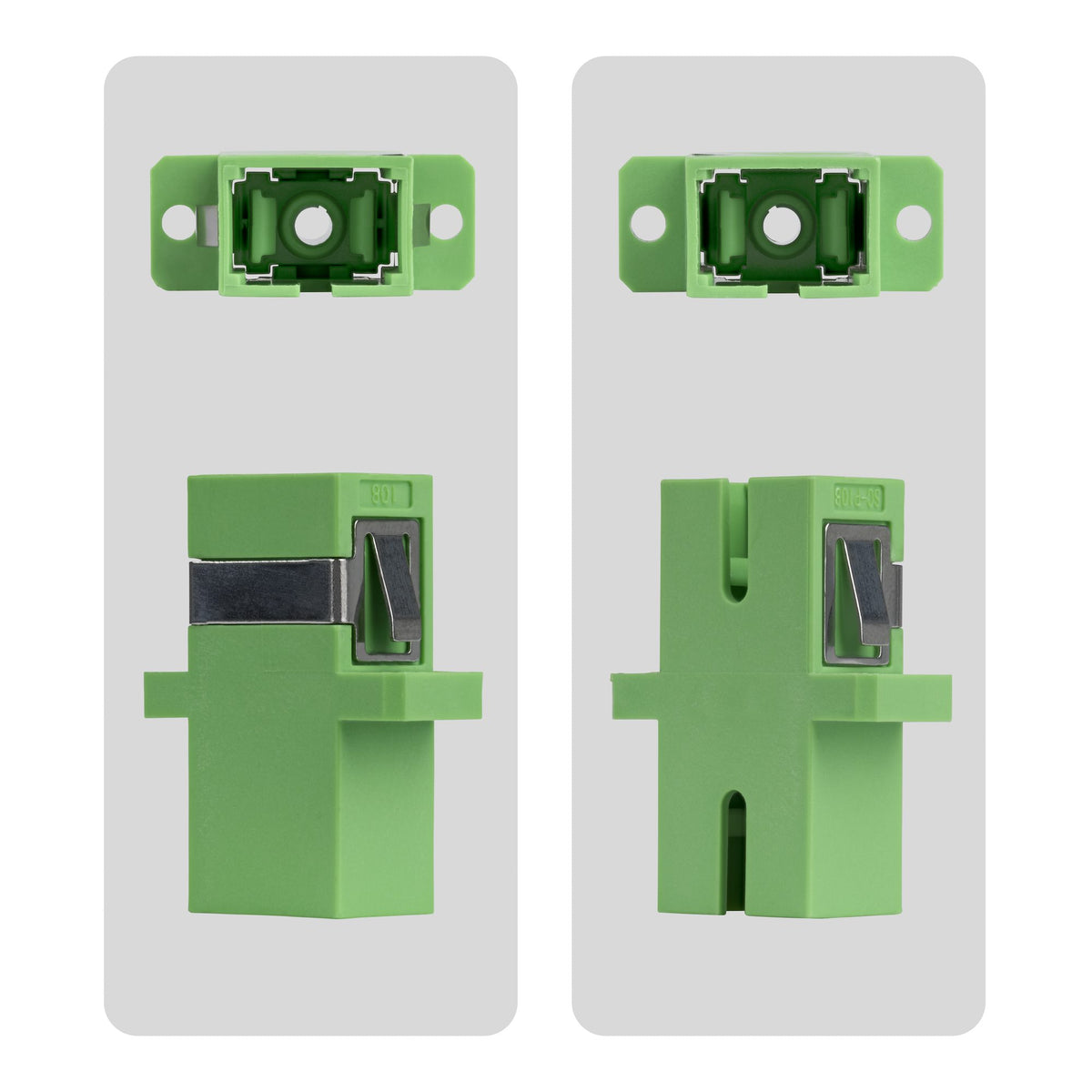 SIMPLEXSCAPCF - StarTech.com Paquete de 10 Acopladores de Fibra Óptica SC a SC Monomodo - Acoplador de Fibra Óptica OS2 Simplex Monomodo