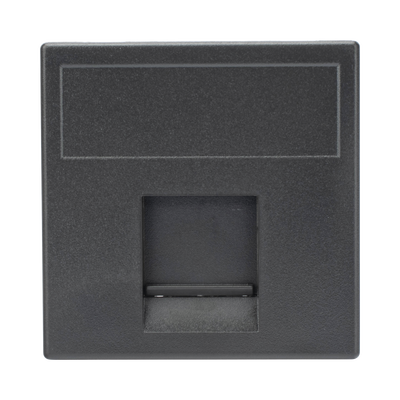 SM-1-KEY-N - Simon Módulo de Placa Plana / 1 Espacio Jack Keystone / Guardapolvo Integrado SM-1-KEY-N
