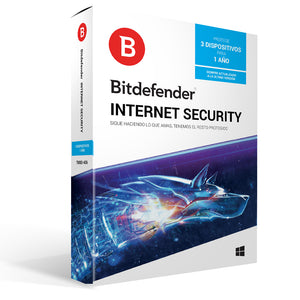 Bitdefender Internet Security 2018, 1Y, 3U, MX Seguridad de antivirus Español 3 licencia(s) 1 año(s)