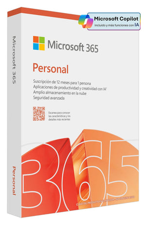 Microsoft 365 Personal Office suite 1 licencia(s) Español 1 año(s)