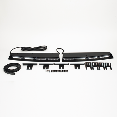 SPD12RBU - Signalpro Barra de Luces Tipo Visera / 43 Patrones Programables / LED Rojo/Azul SPD12RBU